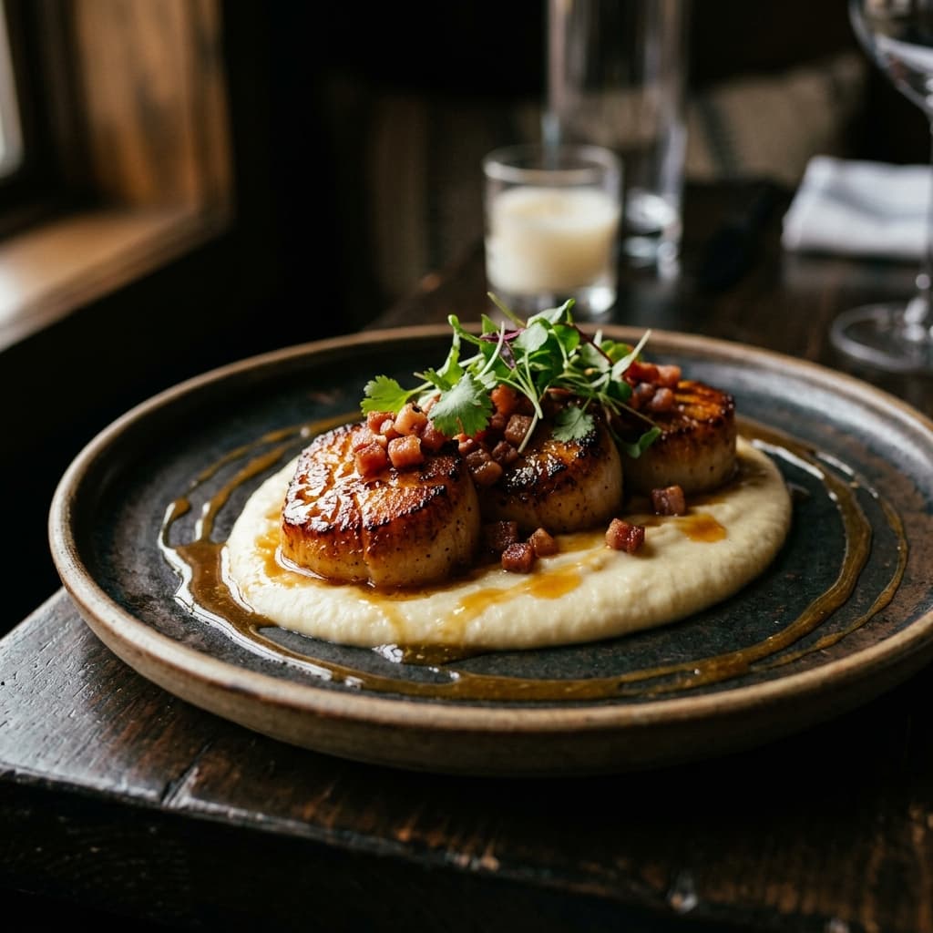 Pan-Seared Scallops